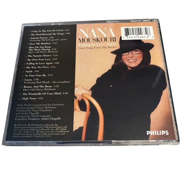 Nana Mouskouri "Falling In Love Again" CD Great Songs From The Movies Philips 19 - Picture 2 of 3
